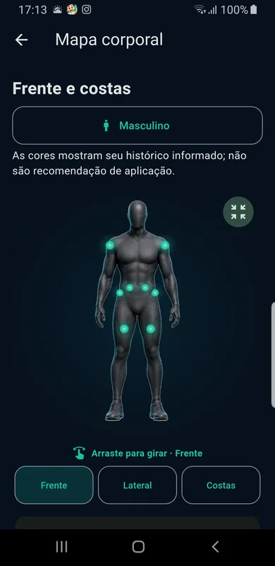 Mapa corporal 3D do Meu Jairinho